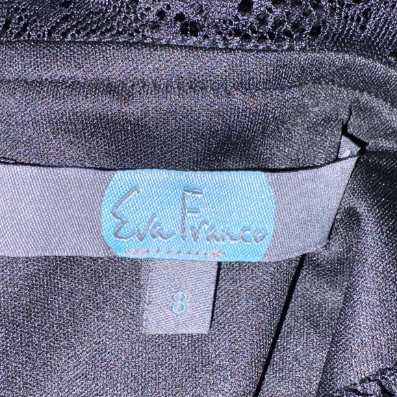 NEW Small Eva Franco by Anthropologie Greer Illusion Black Lace Dress Size 8 - Picture 16 of 16